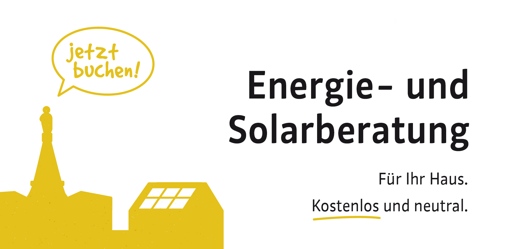 Plakat der Energie- und Solarberatungskampagne