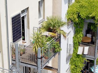 Mini-PV-Anlage auf dem Balkon