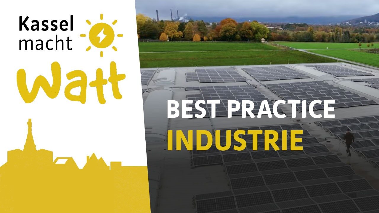 Das Video zeigt die Solaranlage auf dem Gebäude der Hexagon Purus GmbH