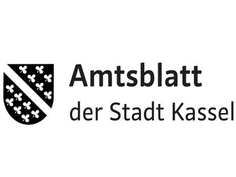 Wappen der Stadt Kassel mit Schriftzug "Amtsblatt der Stadt Kassel"