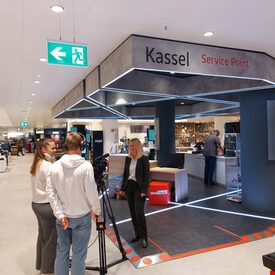 Interview am Kassel Service Point