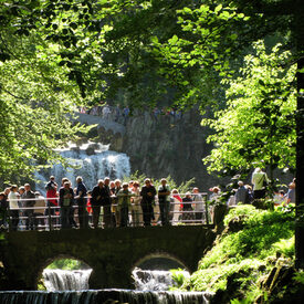 Wasserspiele im Bergpark Wilhelmshöhe - Teufelsbrücke