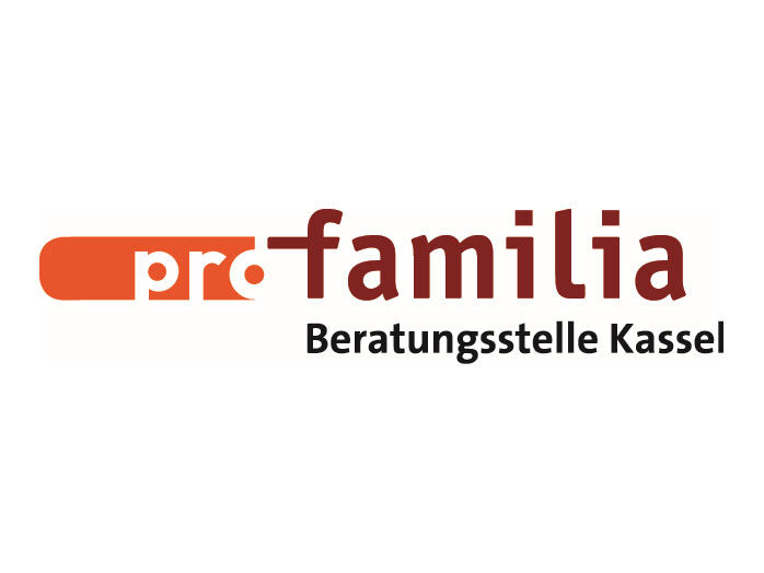 Schriftzug pro familia Beratungsstelle Kassel