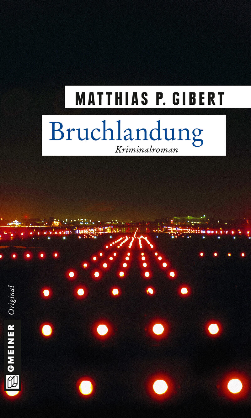 Buchcover mit Lichtern eines Flughafens