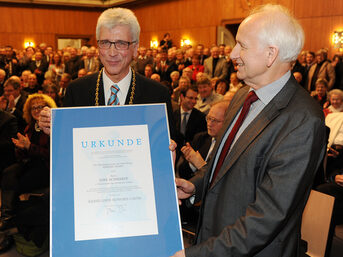 Urkunde für den Kasseläner honoris causa 2014, Dirk Schwarze (†)