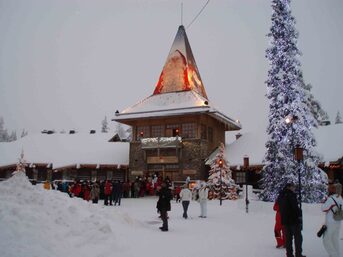 Das Dorf von Santa Claus bei Rovaniemi