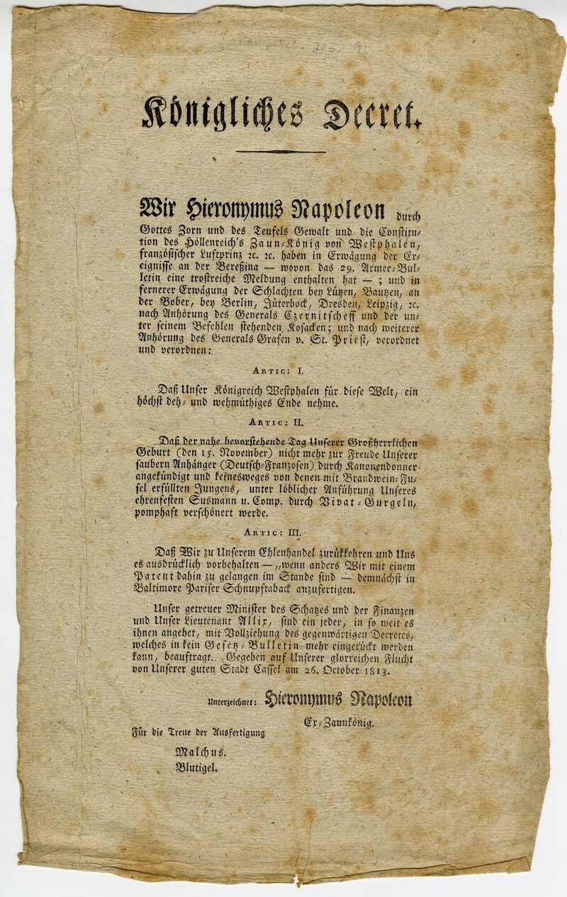 Abbildung eines alten Dokumentes