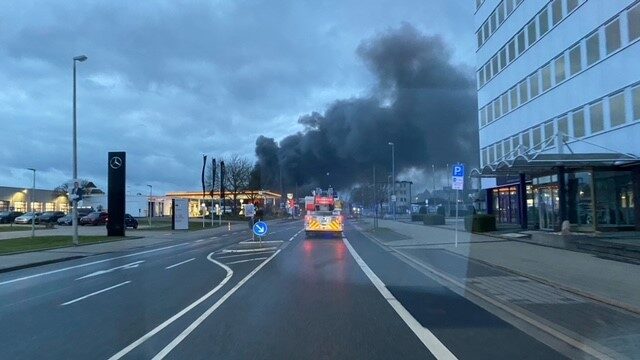Feuer in der Sandershäuser Straße in Kassel