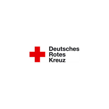 Text "Deutsches Rotes Kreuz", daneben ein rotes Kreuz