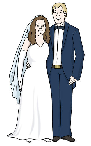 Abbildung eines Ehepaars