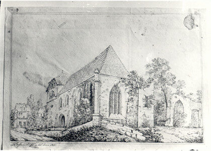 Die Kirche des ehemaligen Klosters 1841