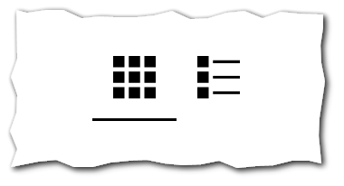 Symbolbild für eine Kachelansicht oder eine Listenansicht