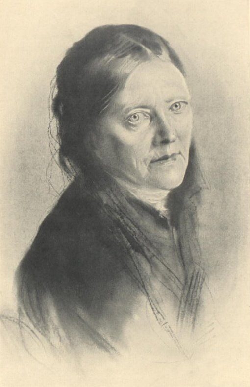 Porträt von Malwida von Meysenbug von Franz von Lenbach (1836-1904)
