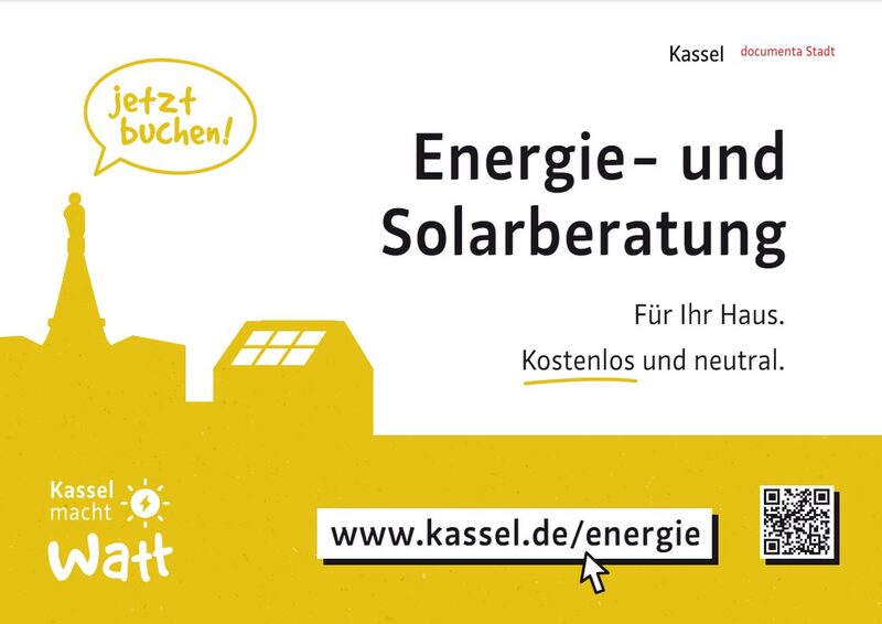 Plakat mit Kassel-Silhouette