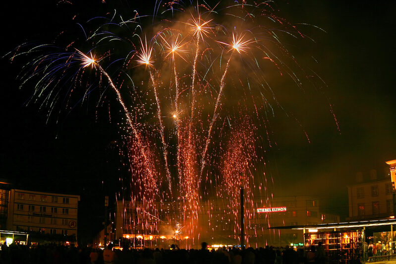 Feuerwerk auf dem Königsplatz