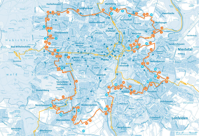 Karte der Entdecker-Runde Kassel